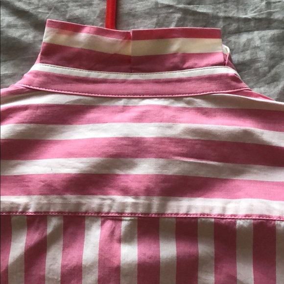 Banana Republic Button up pink and white stripes. - Picture 4 of 5